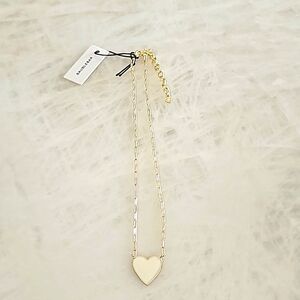 Heart 18K Gold-Plated Sterling Silver Reversible Necklace by BAUBLEBAR NWT
